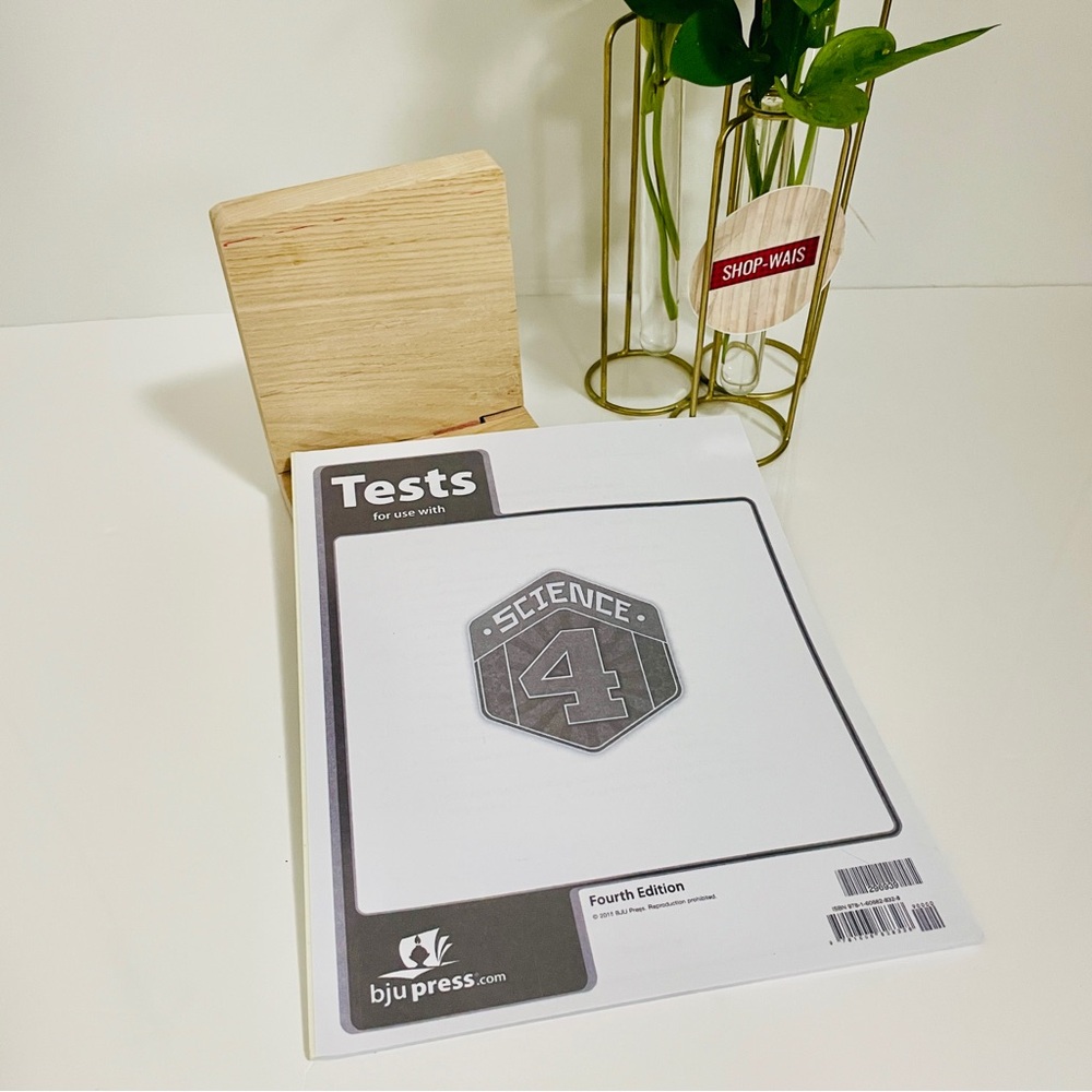 BJU Press Grade 4 Homeschool Science 4 Tests